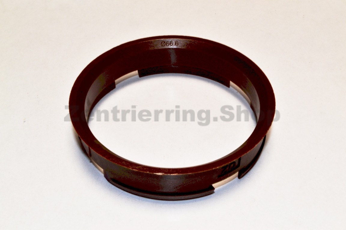 4x Zentrierringe 72,6 x 66,6 mm braun Felgen Ringe Made in Germany 