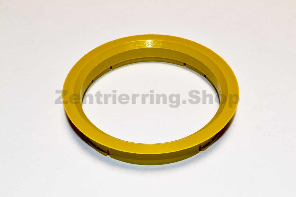 Zentrierring 72,5 – 66,6 mm – gelb